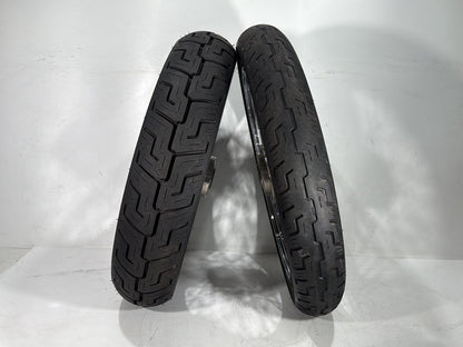 2001 Harley Sportster 883 Hugger XLH883 OEM Front Rear Wheel Rim Tire Spoked