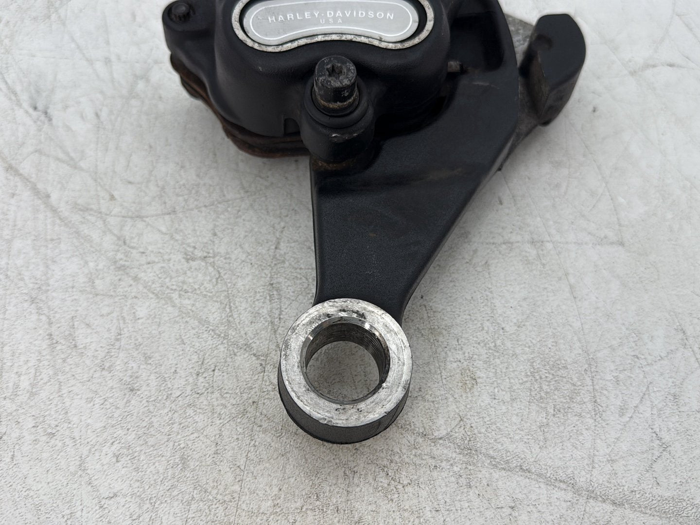 2013 Harley Heritage Softail Classic FLSTC OEM Rear Back Brake Caliper w/ Bracket