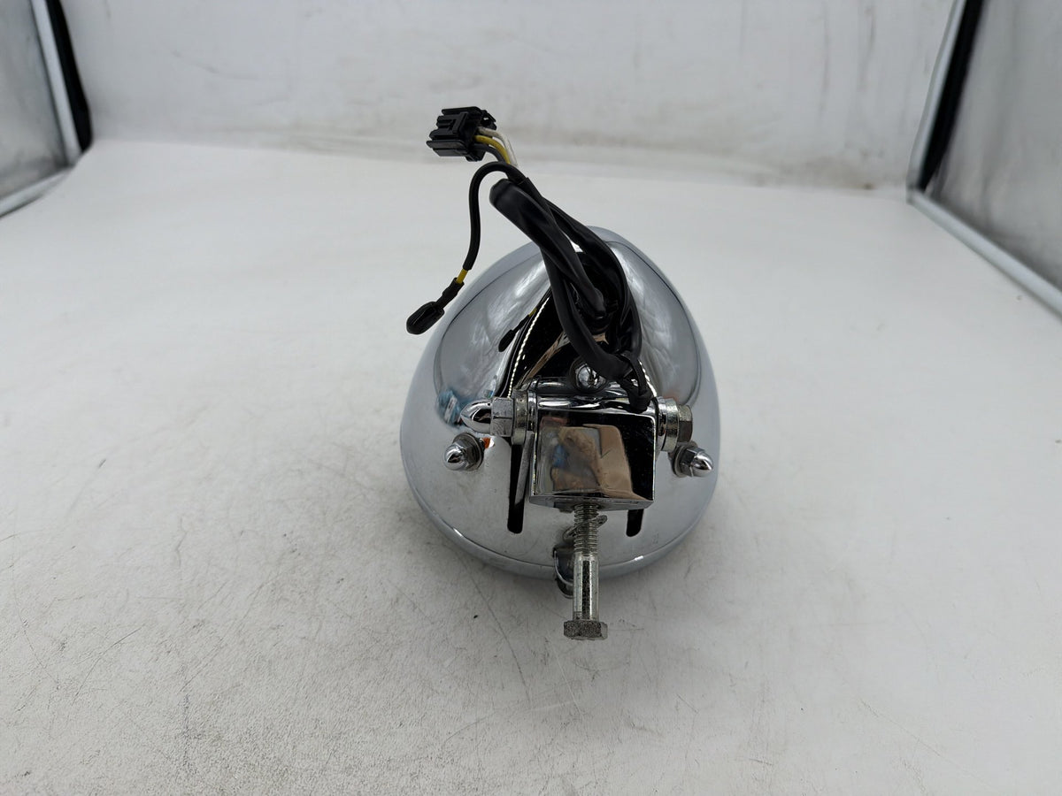03 Harley Softail Deuce FXSTDI OEM Headlight Headlamp Head Lamp Light LED DENTED