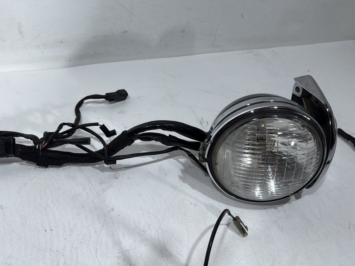 01 Harley Sportster 883 XLH883 OEM Headlight Headlamp Halogen w/ Main Wire CARB