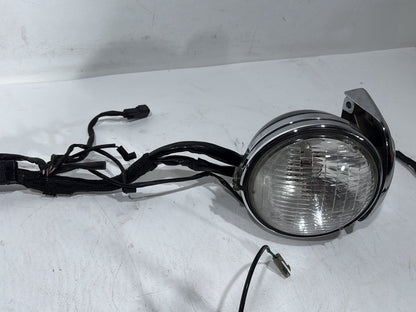 01 Harley Sportster 883 XLH883 OEM Headlight Headlamp Halogen w/ Main Wire CARB