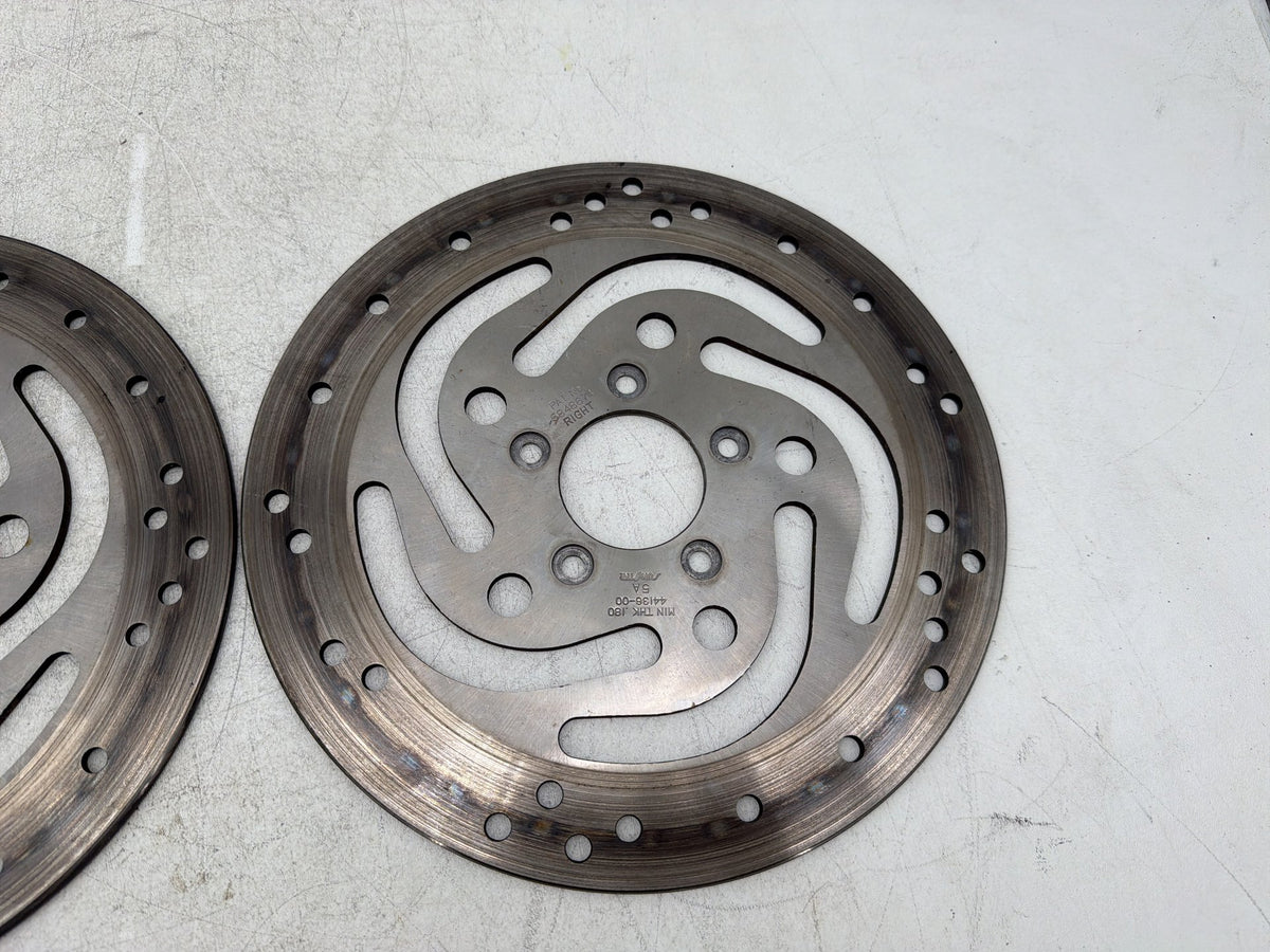 2004 Harley Electra Glide CVO Screamin Eagle OEM Front Brake Rotors Disc Pair