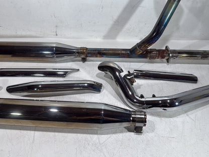 03 Harley Road King Touring FLHRCI Classic Exhaust Header Pipes Muffler RINEHART