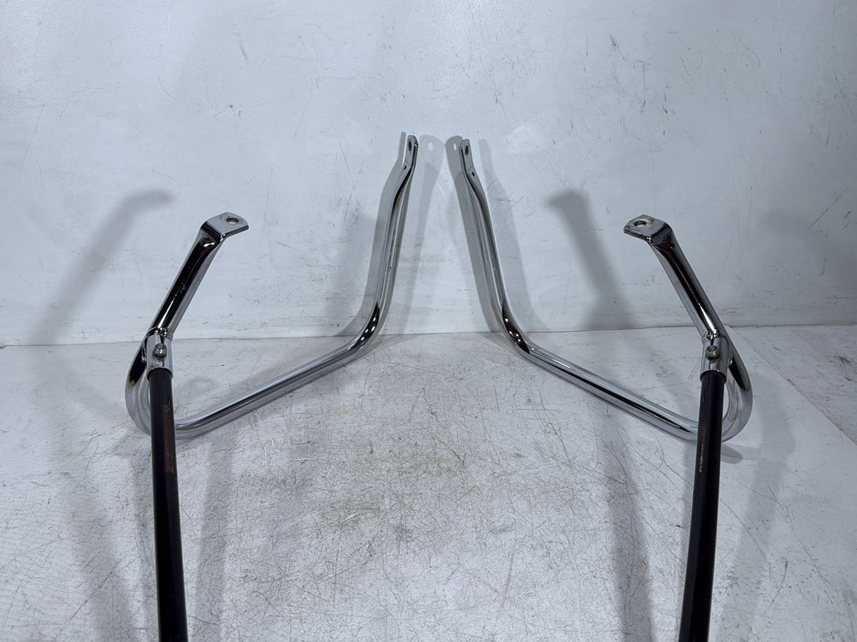 2005 Harley Road King Touring Police OEM Rear Left Right Saddlebag Guard Rails Bar