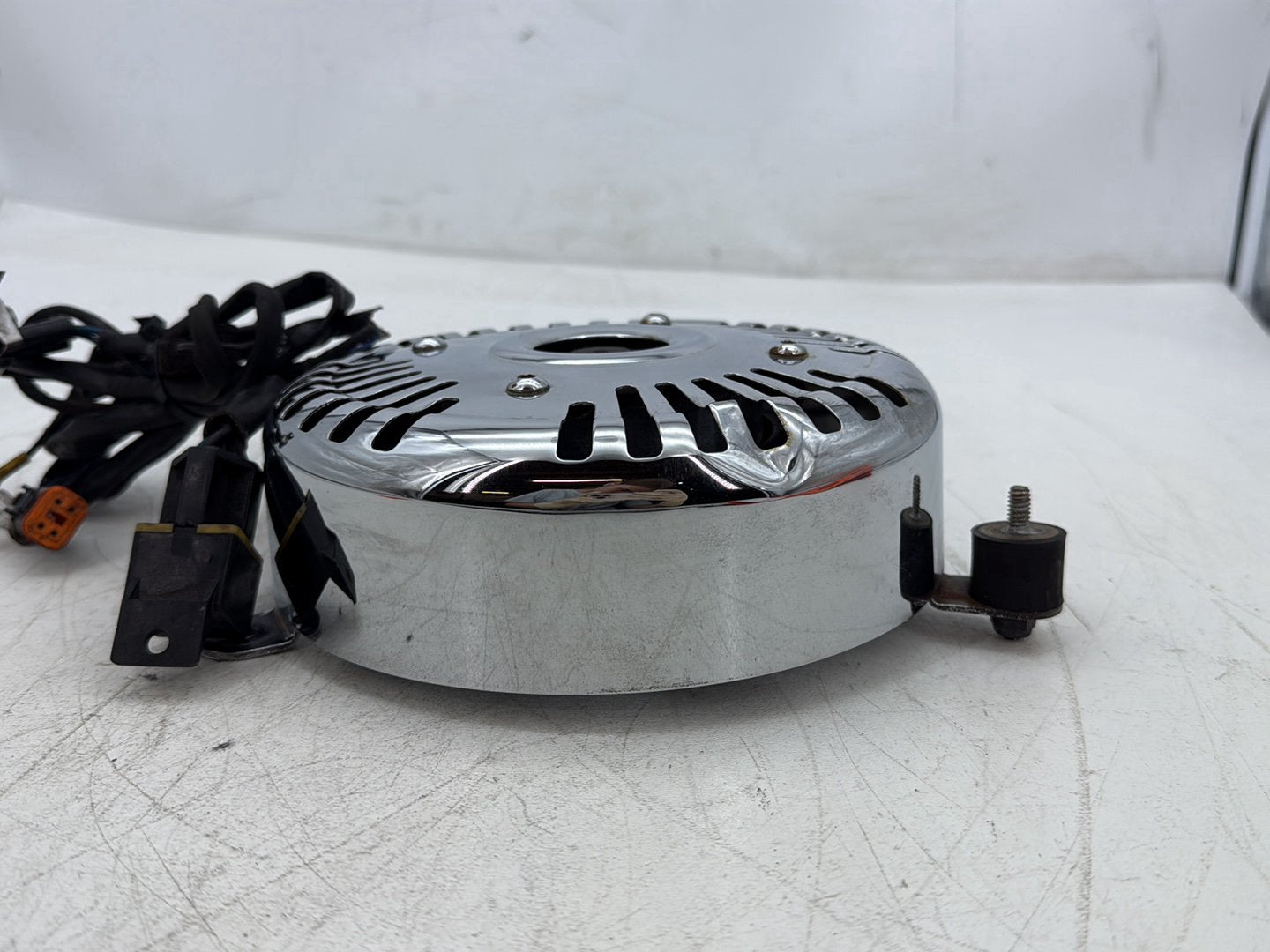 2000 Harley Touring Electra Glide Ultra OEM Cooling Fan Blades w/ Chrome Cover