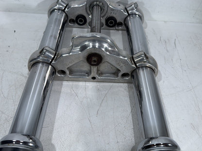 2015 Harley Dyna Low Rider FXDL OEM Front Triple Tree Set & LH RH Fork Legs Sliders