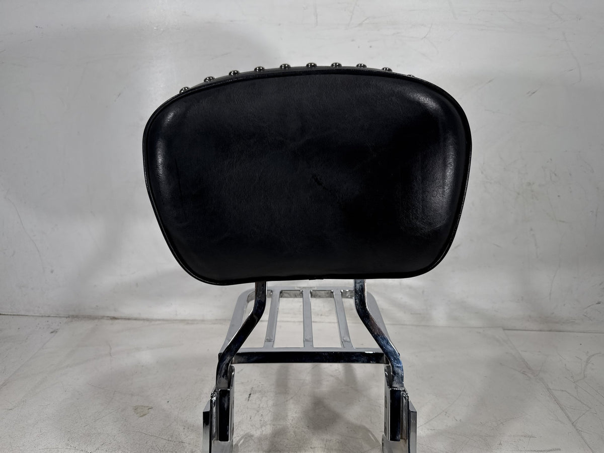 2001 Harley Heritage Softail Classic OEM Rear Sissy Bar w/ Backrest Cushion Pad