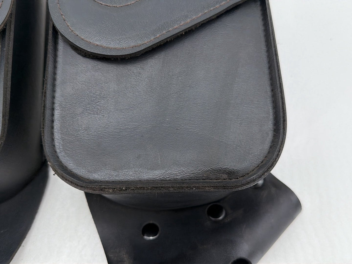 1997 Harley Road King Touring Rear Left Right Saddlebags Luggage Leather Old # 7