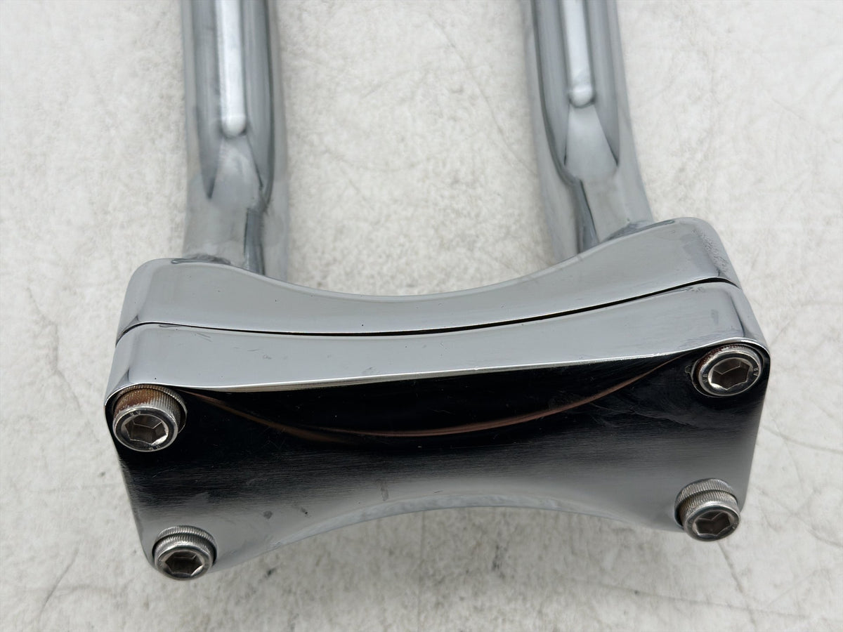2011 Harley Electra Touring Police Front Upper Handlebar Riser Top Clamp Chrome