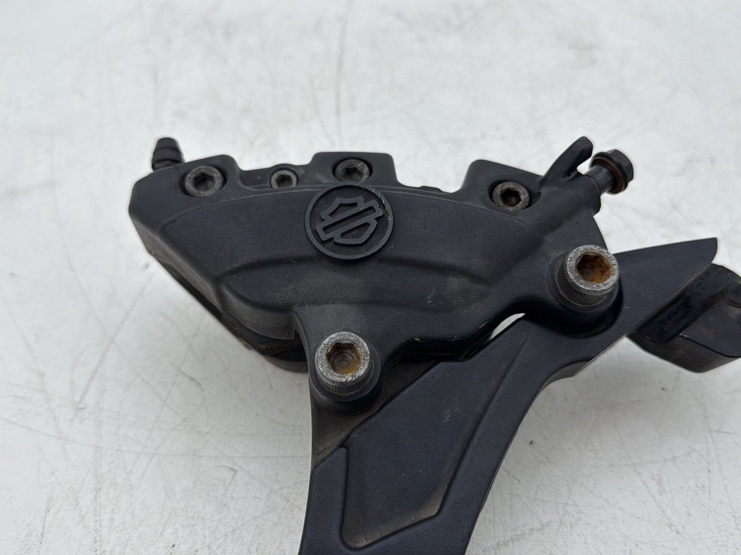 2014 Harley Street Glide Touring FLHXS OEM Rear Back Brake Caliper w/ Bracket