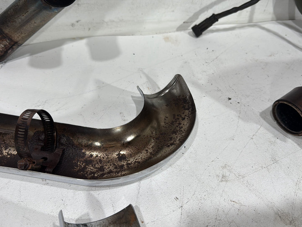 2009 Harley Road King Touring Police OEM Exhaust Header Pipes Muffler
