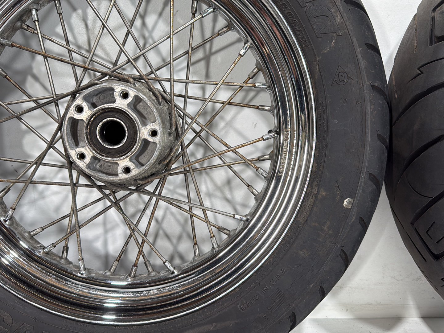 2006 Harley Touring FLHTCI Electra Glide Classic OEM Front Rear Wheel Rim Tire Spoked