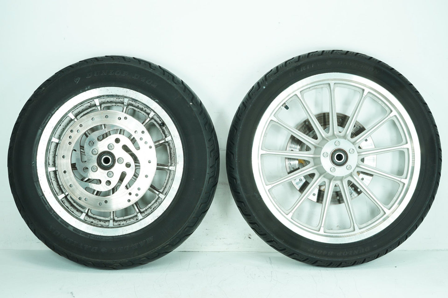 1989 - 2003 Harley-Davidson Sportster Hugger Front & Rear Wheel Rim Tire 43594-00A