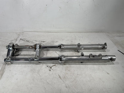 2004 Harley Dyna Super Glide FXDI OEM Front Triple Tree Set & LH RH Fork Legs Sliders