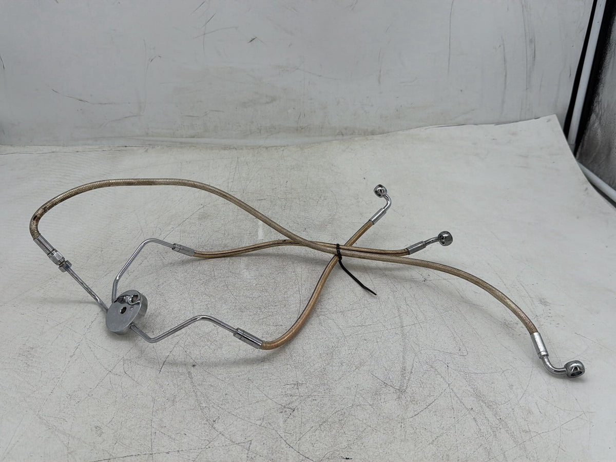 2009 Harley Road Glide Touring FLTR OEM Front Brake Hose Line Pipe NON-abs