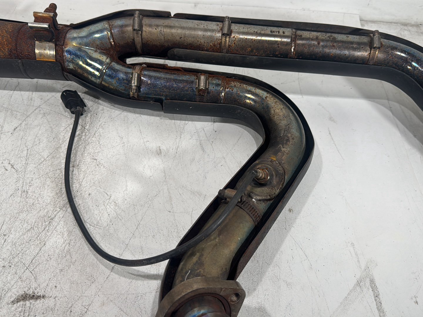 2012 Harley Dyna Fat Bob FXDF 103 OEM Exhaust Header Pipes Muffler Vance & Hines