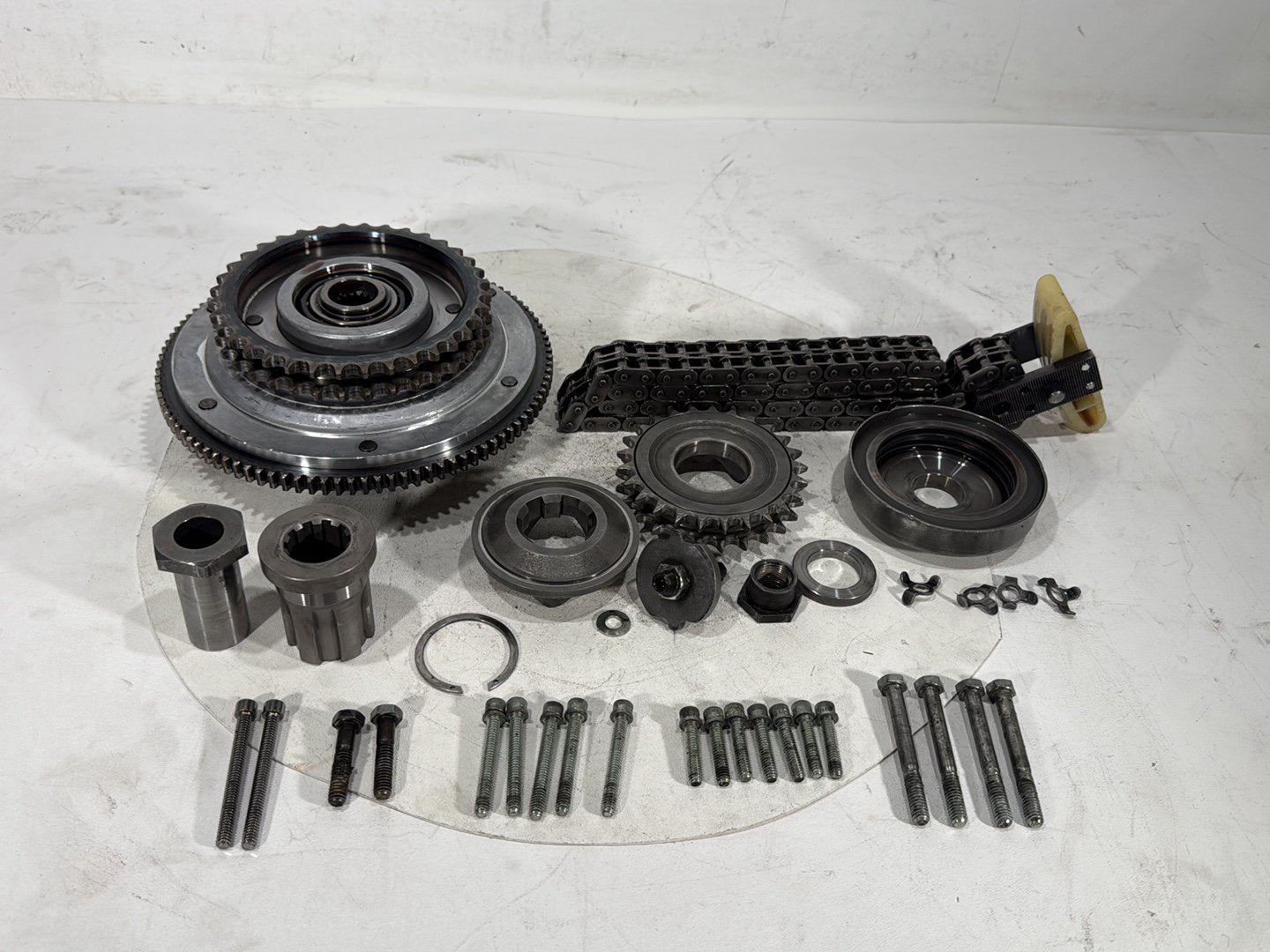 1997 Harley Softail Fat Boy FLSTF OEM Clutch Basket Chain Tensioner Kit 37707-94