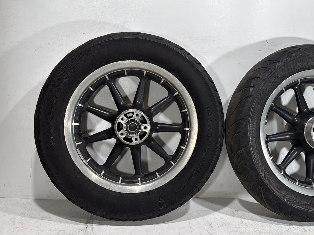 2007 Harley Touring FLHTP Electra Glide Police OEM Front Rear Wheel Rim Tire 16"