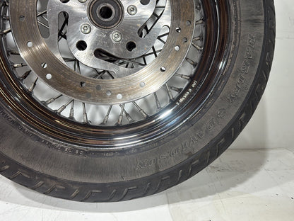 2002 Harley Heritage Softail Classic FLSTC OEM Front Rear Wheel Rim Tire Spoked
