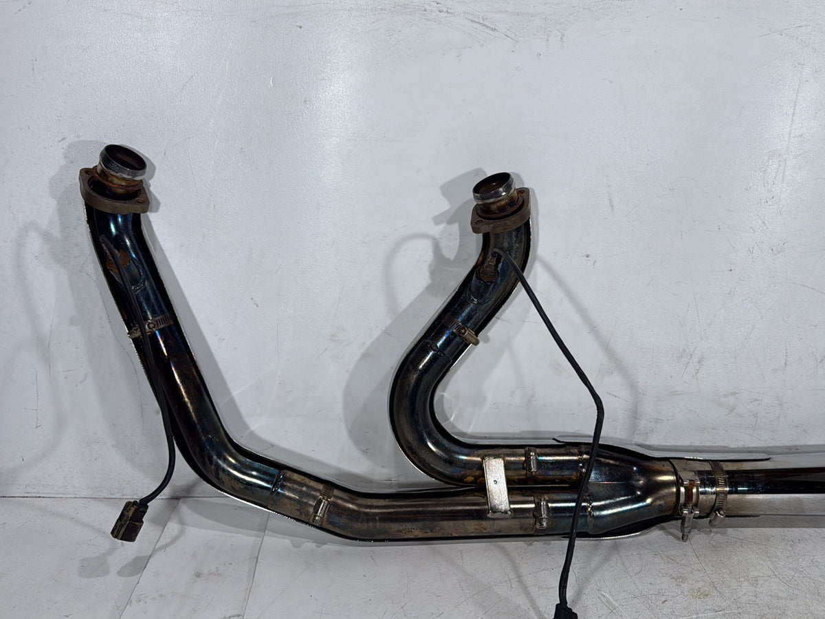 2014 Harley Dyna Low Rider FXDL Exhaust Header Pipes Muffler 2 into 1 BASSANI