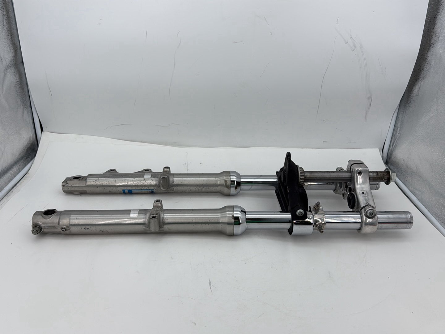 1993 Harley Sportster XLH883H Hugger 883 OEM Front Triple Tree Set & LH RH Fork Legs Sliders
