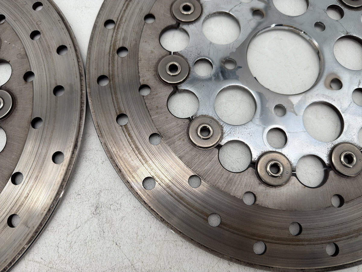 2007 Harley Electra Glide Touring CVO Eagle OEM Front Brake Rotors Disc Pair