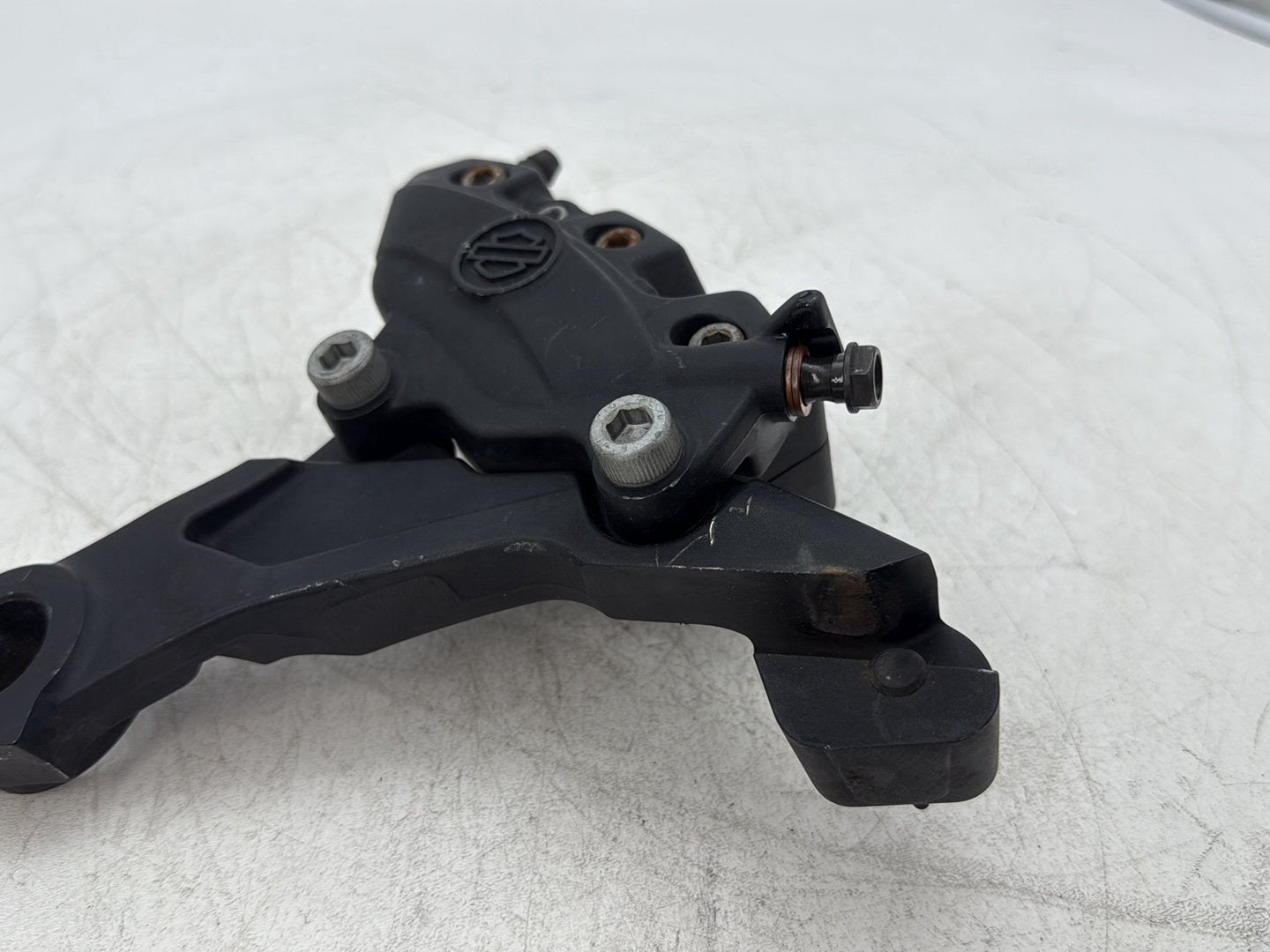 2010 Harley Street Glide Touring FLHX OEM Rear Back Brake Caliper w/ Bracket