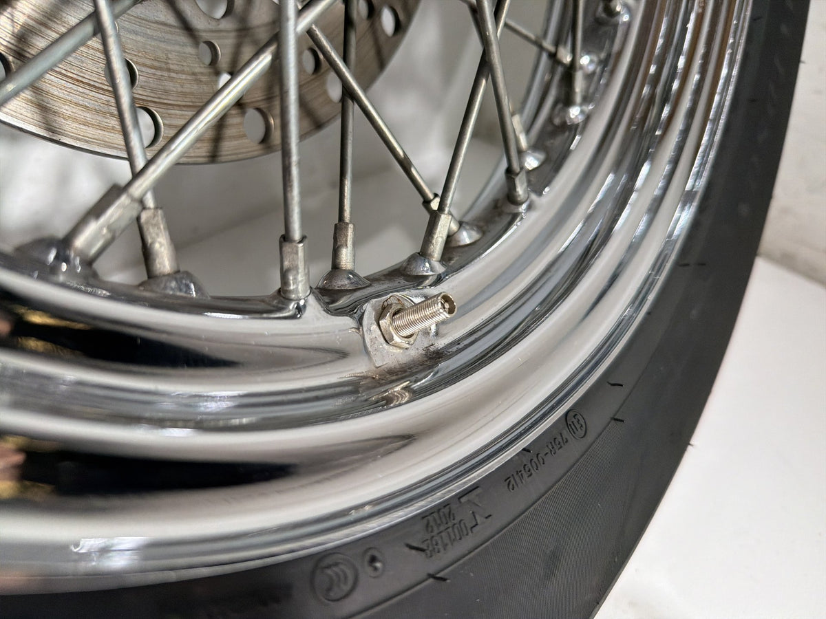 97 Harley Heritage Softail Classic Front Rear Wheel Rim Tire Spoked MT90B16 16"