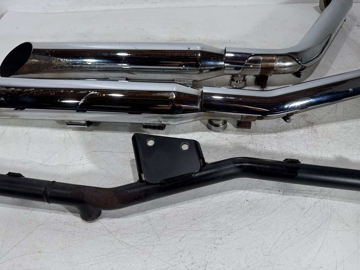04 Harley Heritage Softail Classic FLSTCI Exhaust Header Pipes Muffler S & S