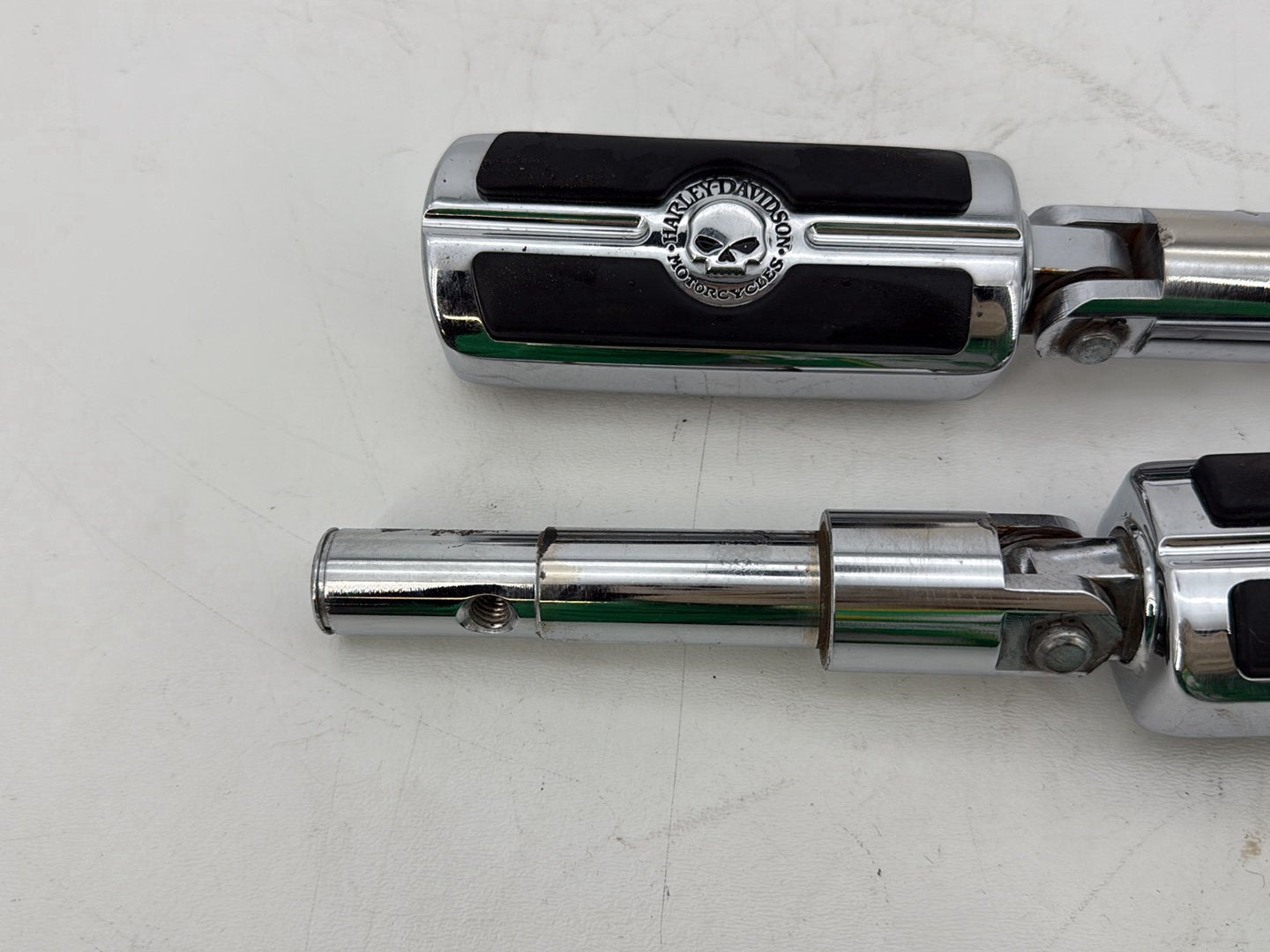 2009 Harley Sportster XL1200C 1200 Custom OEM Left & Right Driver Step Foot Rest Pegs