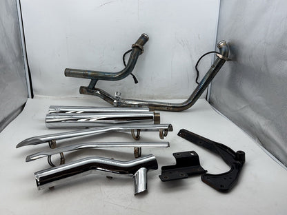 2008 Harley Softail Deluxe FLSTN OEM Exhaust Header Pipes Muffler