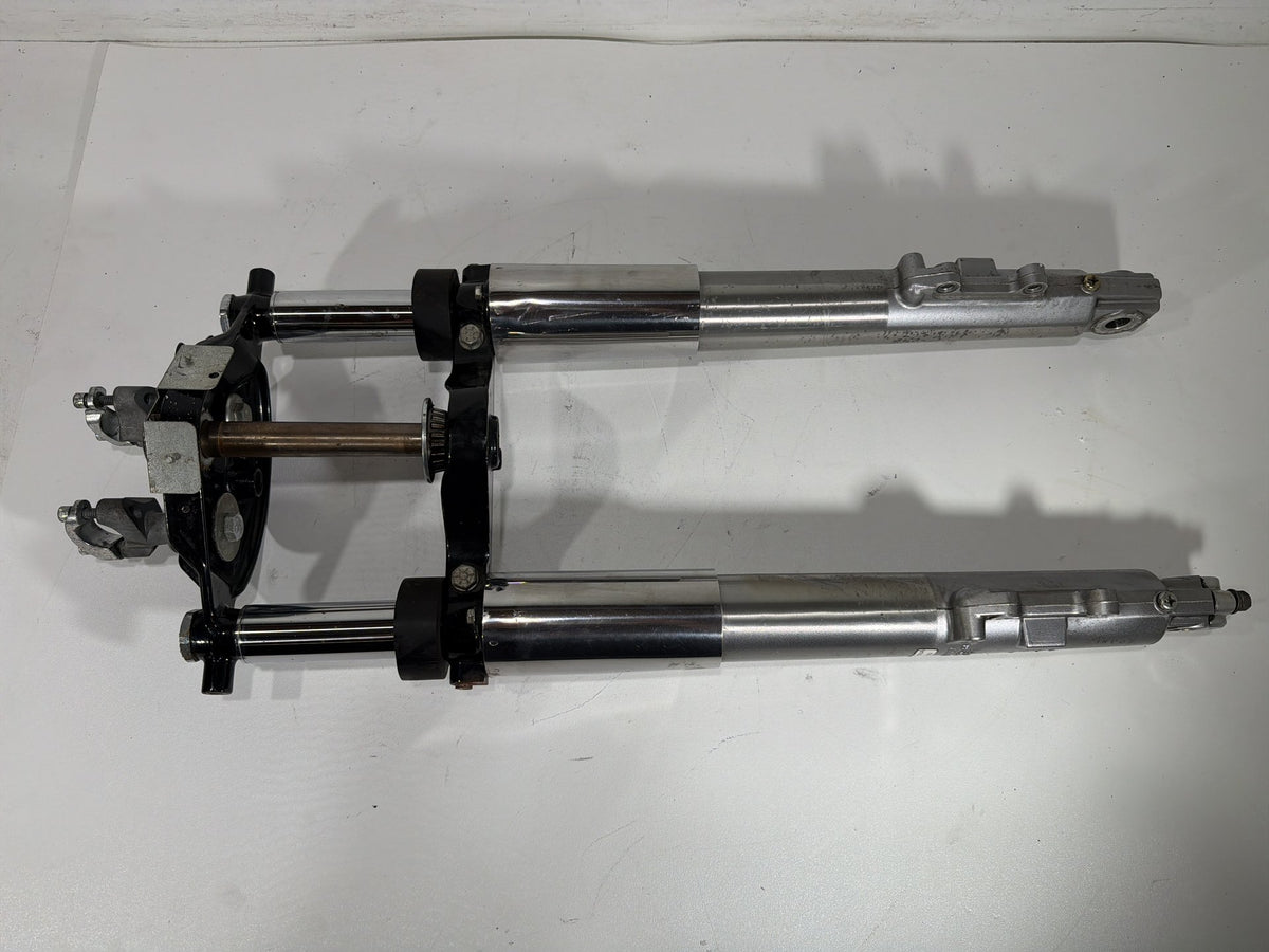 04 Harley Electra Touring Ultra Front Triple Tree Set & LH RH Fork Legs Sliders