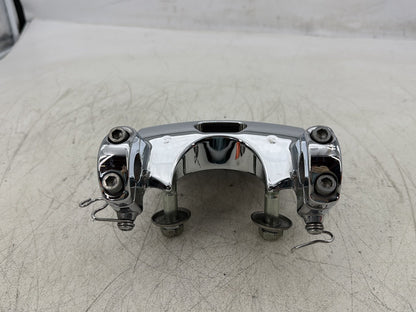 2015 Harley Dyna Low Rider FXDL OEM Front Handlebar Riser Top Clamp Chrome
