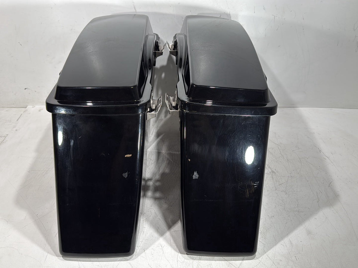 2007 Harley Touring FLHTP Electra Glide Police OEM Left Right Saddlebags Luggage NOKey