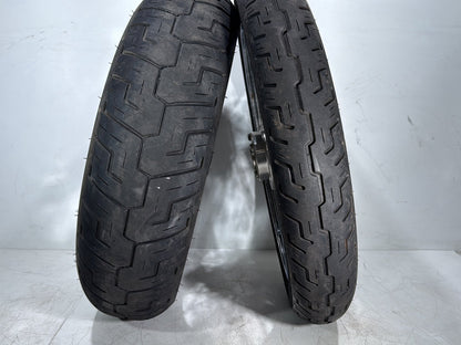 2007 Harley Dyna Street Bob FXDBI OEM Front Rear Wheel Rim Tire Spoked