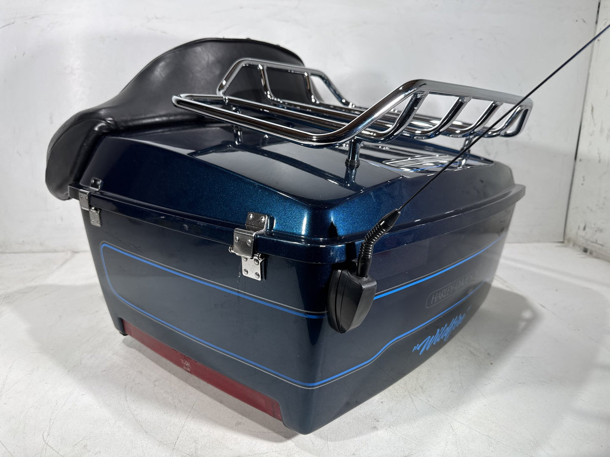 02 Harley Electra Glide Touring Classic OEM Pass Backrest Tour Pak Luggage NOKey