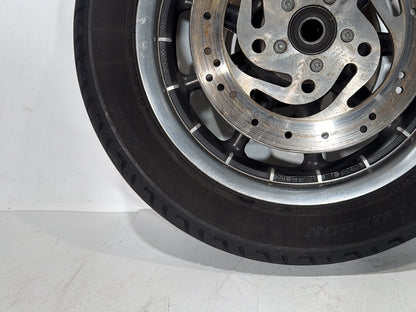 1999 - 2006 Harley-Davidson Touring Road King Police Front Wheel Rim Tire MT90B16 72H, Dunlop, 16"