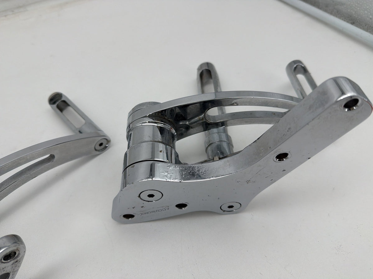 1994 Harley Softail Custom Left Right Foot Brake Control Pegs Kuryakyn Slotted