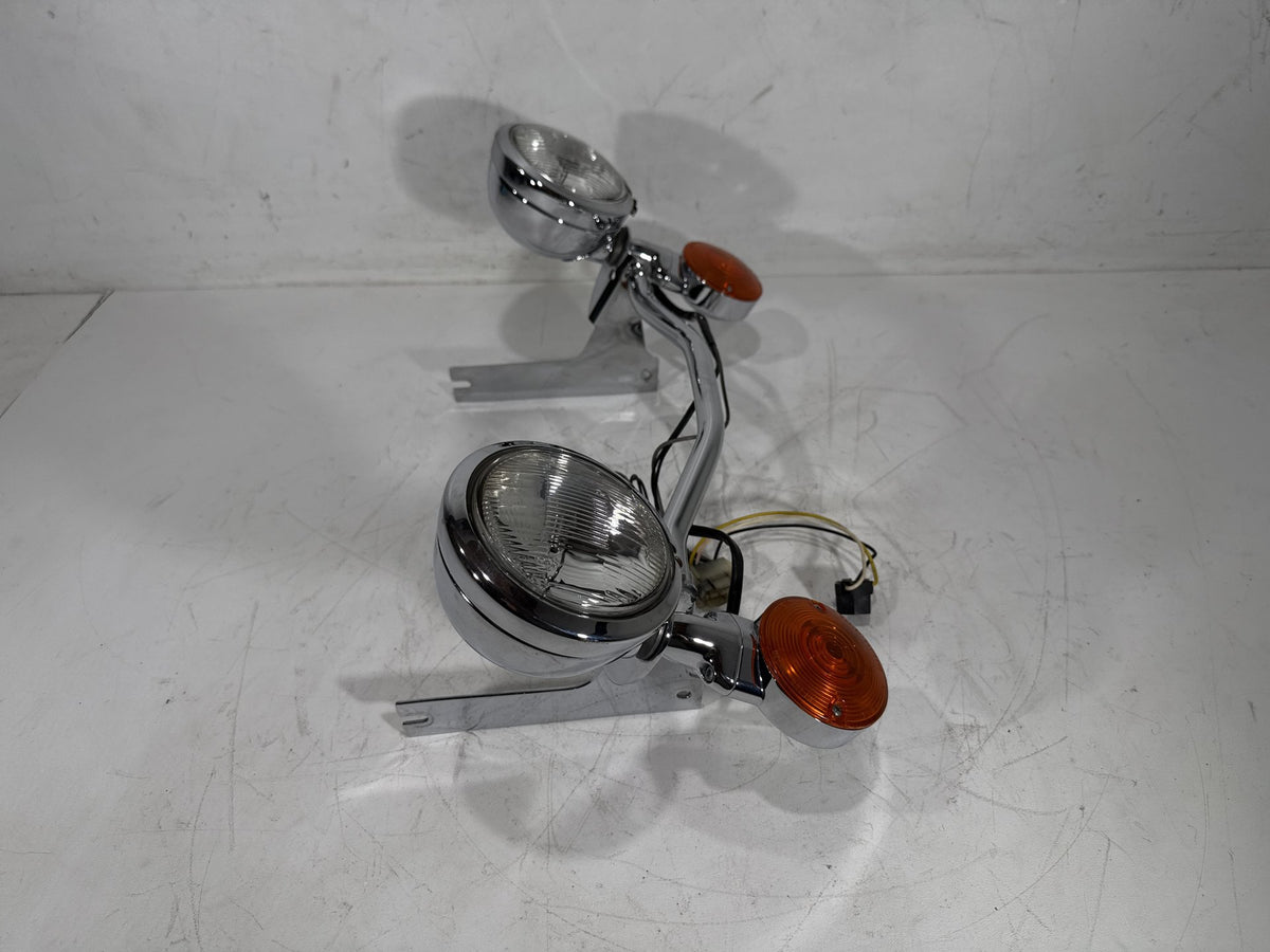 1993 Harley Electra Touring Sport OEM Front Turn Signal Indicators Aux Light Bar