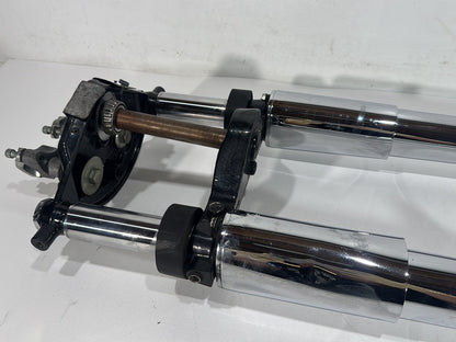 2003 Harley Electra Glide Touring Ultra FLHTCUI OEM Front Triple Tree Set & LH RH Fork Legs Sliders