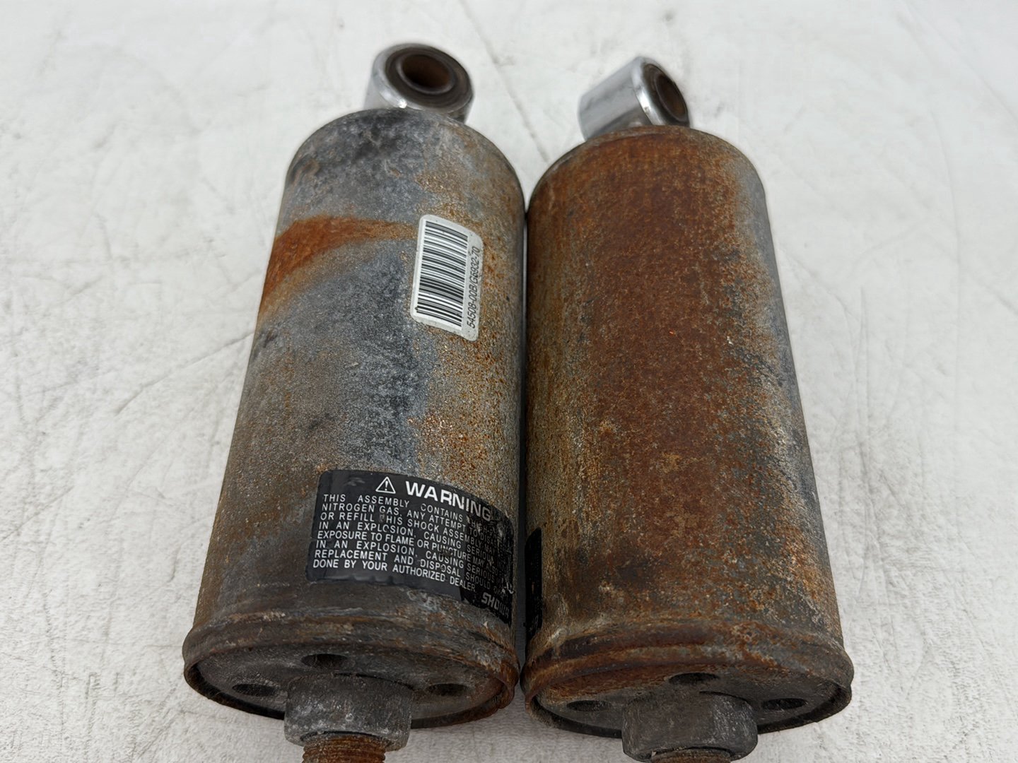 2013 Harley Heritage Softail Classic FLSTC OEM Rear Left Right Shock Absorbers