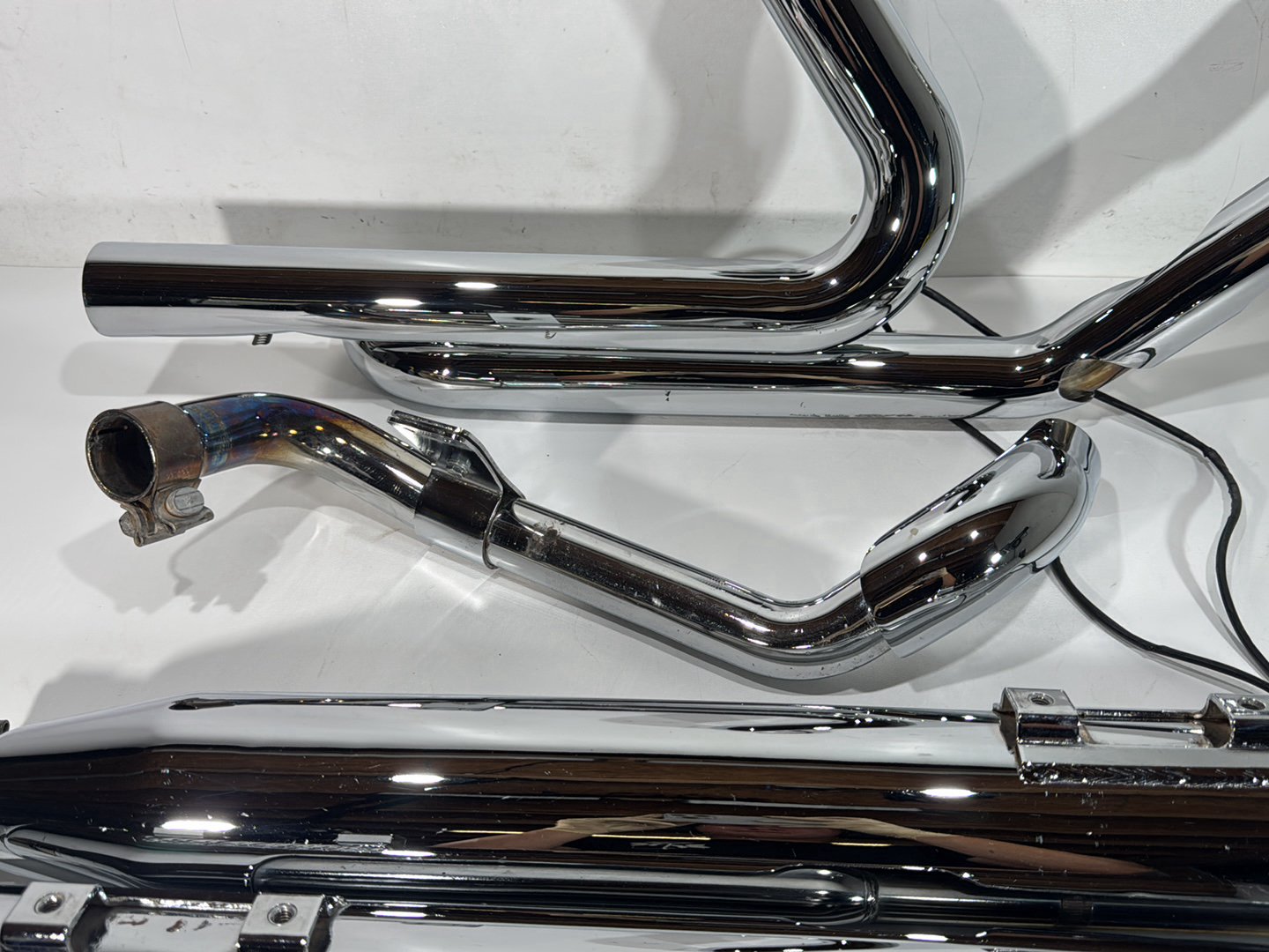 2014 Harley Electra Glide Touring CVO Screamin Eagle OEM Exhaust Header Pipes Muffler Vance & Hines