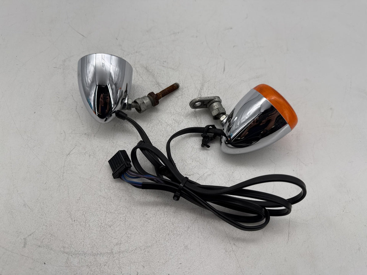 2008 Harley Softail Custom FXSTC OEM Front Left Right Turn Signal Indicators