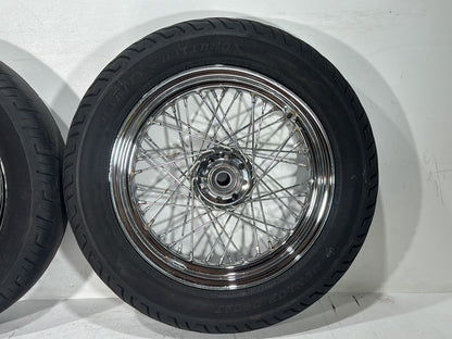 2013 Harley Heritage Softail Classic FLSTC OEM Front Rear Wheel Rim Tire Spoked