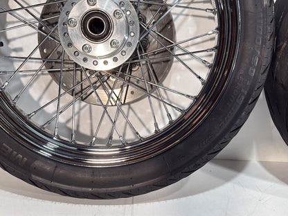 2007 - 2017 Harley-Davidson Dyna Super Glide Custom Front Rear Wheel Rim Tire Spoked 43105-06 , 40979-06