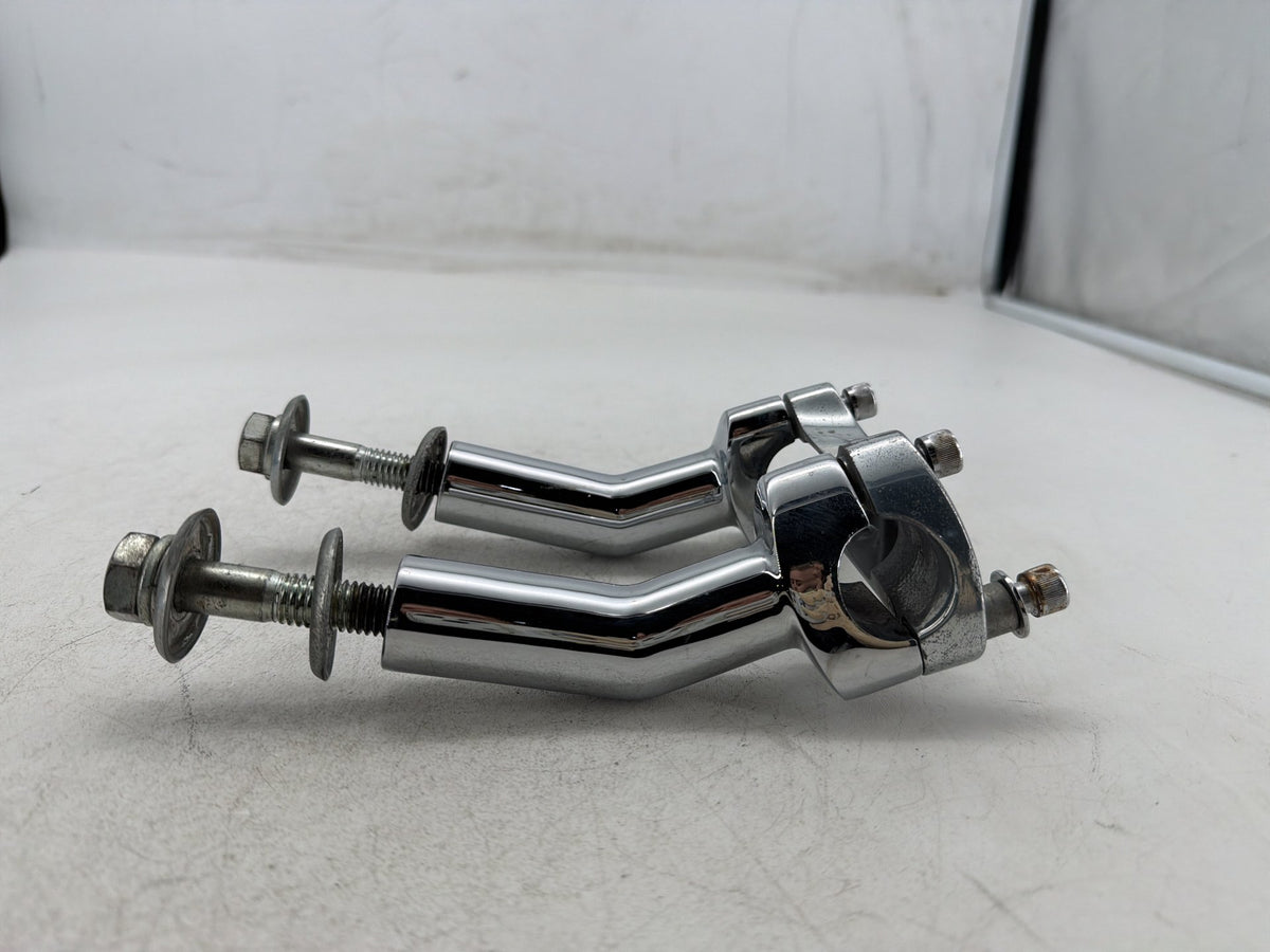 2001 Harley Softail Standard FXST OEM Front Handlebar Riser Top Clamp Chrome
