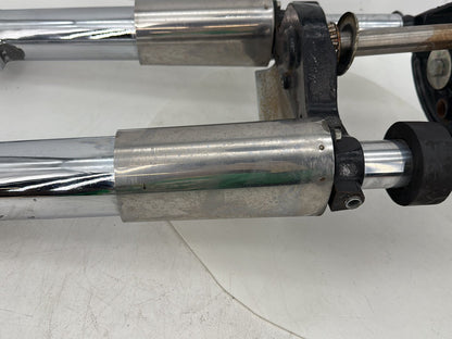 2008 Harley Touring FLHTCU Electra Glide Ultra OEM Front Triple Tree Set & LH RH Fork Legs Sliders