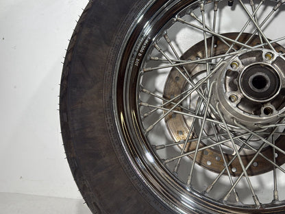 2002 Harley Heritage Softail Classic FLSTC OEM Front Rear Wheel Rim Tire Spoked