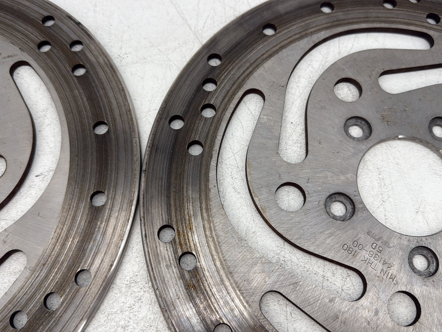 2005 Harley Electra Glide Touring Ultra FLHTCUI OEM Front Brake Rotors Disc Pair