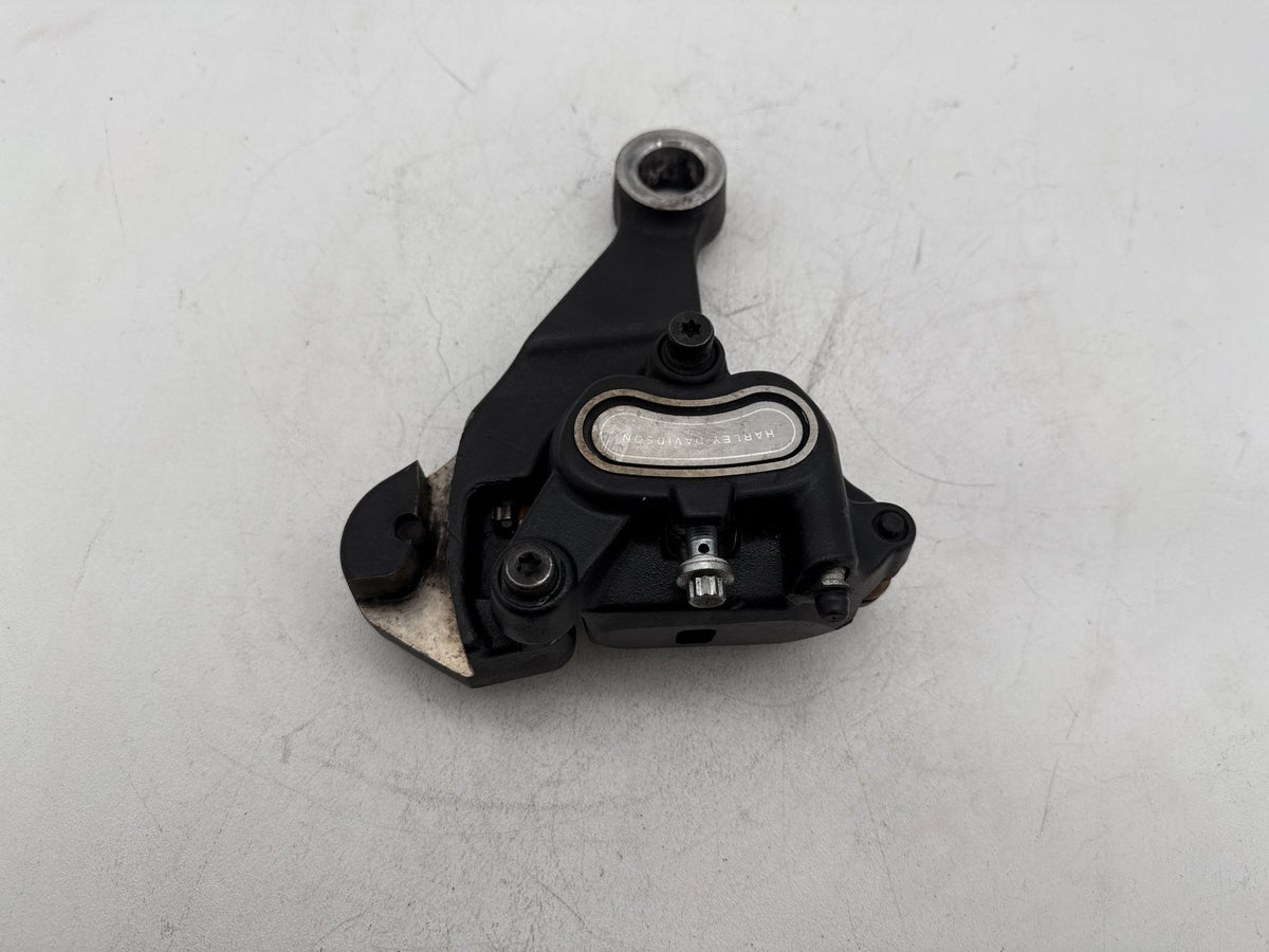 2008 Harley Softail Custom FXSTC OEM Rear Back Brake Caliper w/ Bracket